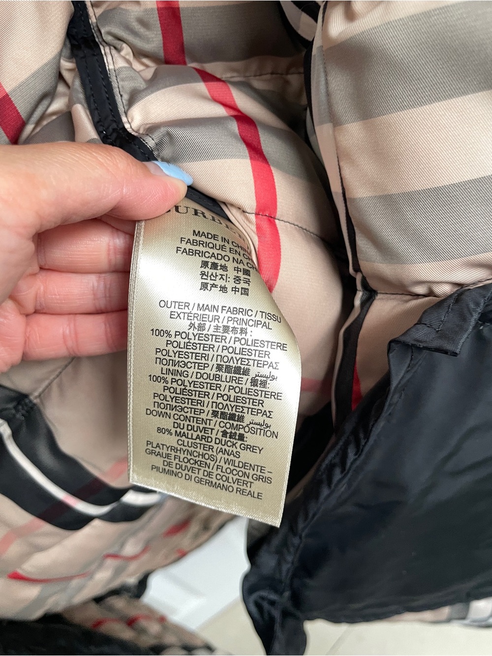 Burberry Brit Women's Black Quilted Belted Puffer Jacket - medium/large - Picture 10 of 13